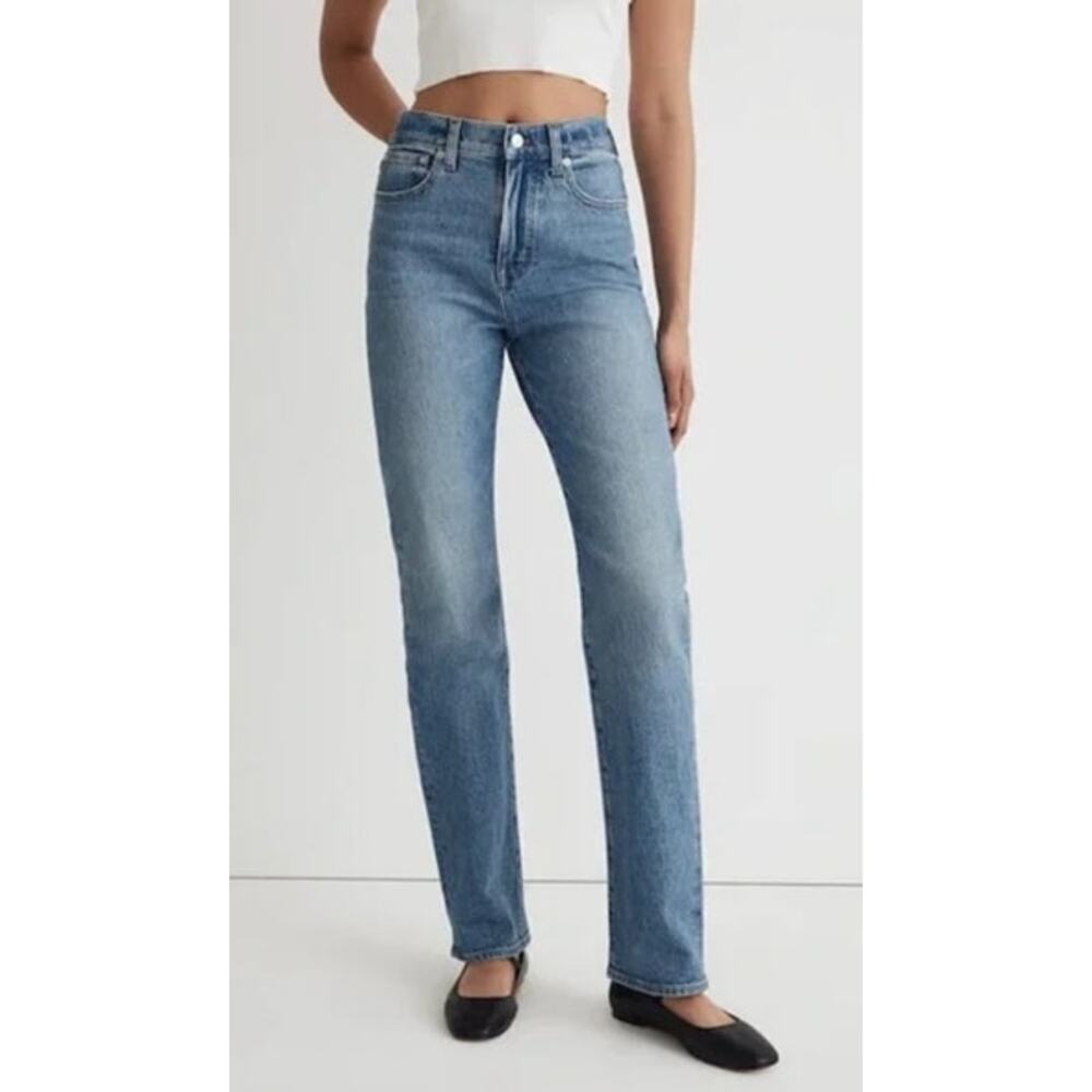 Madewell The Perfect Vintage Jeans High Rise Tapered Light Wash Denim NWOT 27